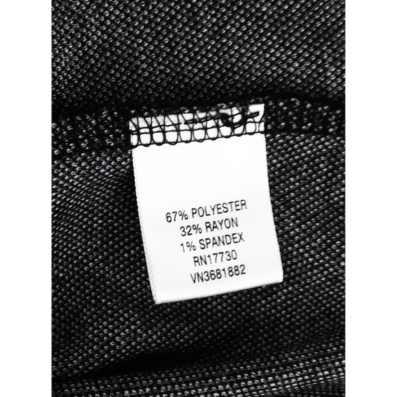 Merona Shift Dress Sz L Gray Black Plaid - Picture 7 of 8